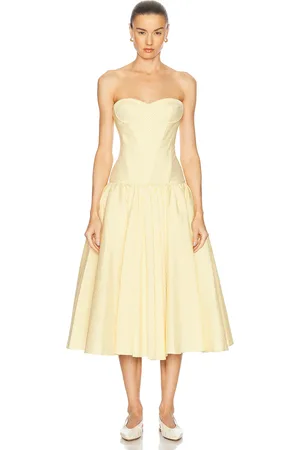 ALEXIS Summers Dress in - Yellow. Size L (also in M, S, XS).