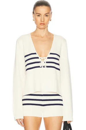 SER.O.YA Chrys Sweater in - Cream. Size L (also in M, S, XL, XS).