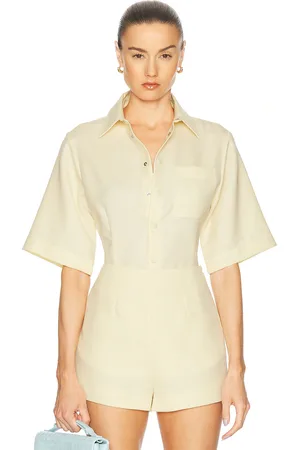 Ami Short Sleeve Shirt in - Lemon. Size 36 (also in 40).