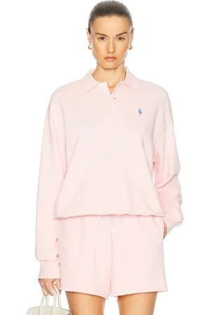 Ralph Lauren Long Sleeve Polo Sweatshirt in - Pink. Size L (also in XL).