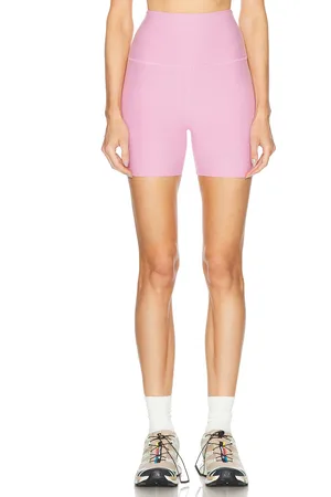 Beyond Yoga Spacedye Keep Pace Biker Short in - Pink. Size L (also in M, S, XS).
