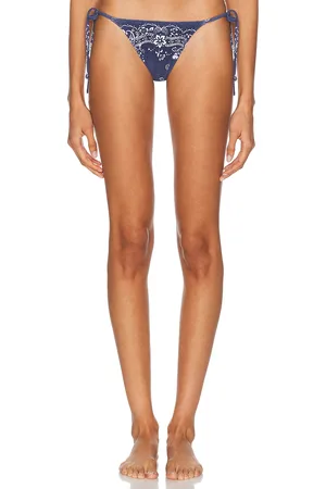 Tropic of C Praia Bikini Bottom in - Navy. Size L (also in M, S, XS).