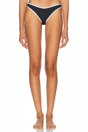 Tropic of C Ursula Bikini Bottom in - Black. Size L (also in M, S, XS).