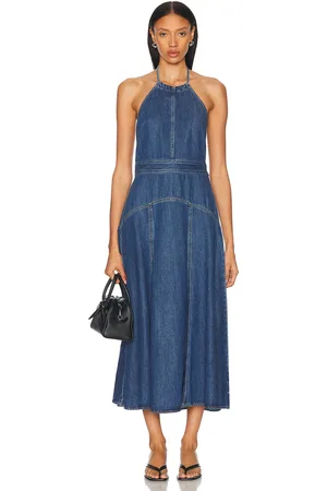 Ralph Lauren Sleeveless Day Dress in - Blue. Size 10 (also in 2, 6, 8).
