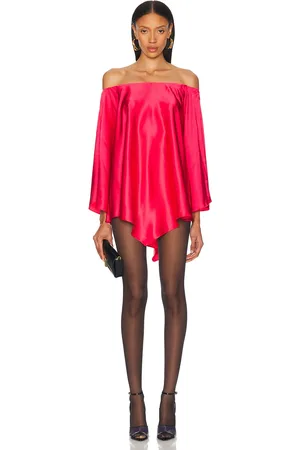 ALEXANDRE VAUTHIER Satin Mini Dress in - Pink. Size 34 (also in 36, 38, 40, 42, 44).
