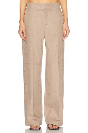 Alexander Wang Mid Rise Workwear Pant in - Taupe. Size 0 (also in 2, 6, 8).