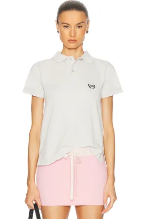 Balenciaga Short Sleeve Fitted Polo in - White. Size L (also in M, XS).