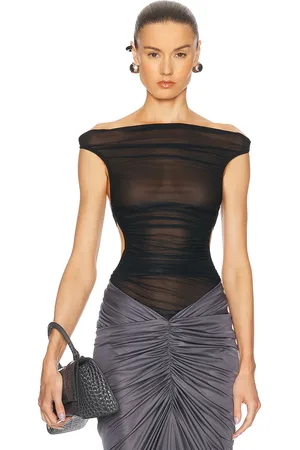 Atlein Cut Out Ruched Top in - . Size 34 (also in 36, 38, 40).