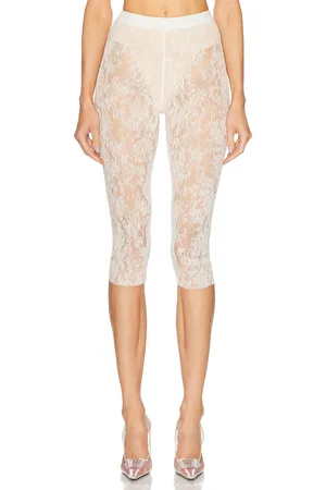 MARIANNA SENCHINA Decadence Biker Short in - Ivory. Size L (also in XS).
