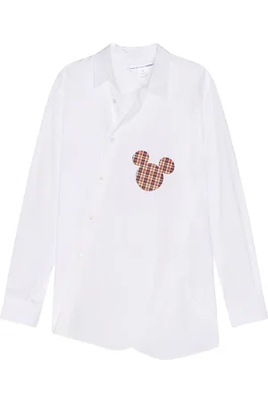 Comme des Garçons Poplin Mickey Digital Shirt in - White. Size L (also in M, S).