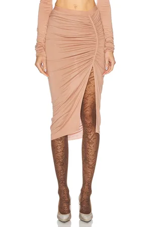 Rick Owens Svita Knee Skirt in - Blush. Size 38 (also in 40, 42, 44).