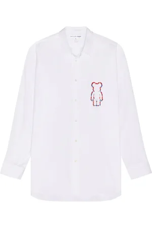 Comme des Garçons X BearBrick Digital Print Shirt in - White. Size L (also in M, XL).