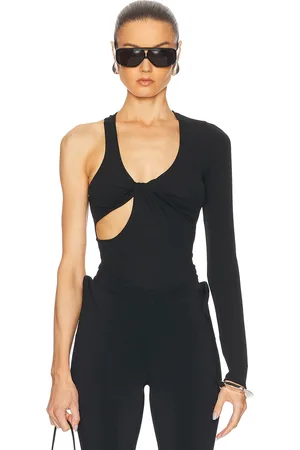 Courrèges Twist Asymmetrical Jersey Top in - . Size L (also in M, S, XS).
