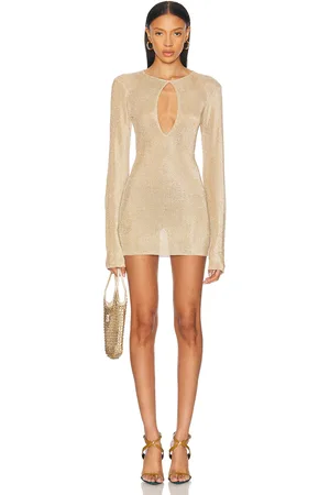 SER.O.YA Emeri Metallic Mini Dress in - Metallic . Size L (also in M, S, XL, XS).