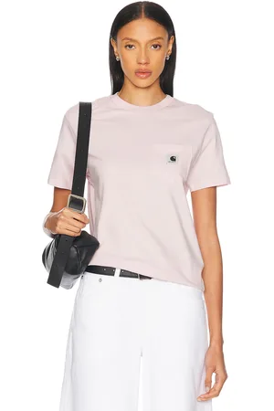 Carhartt Pocket T-Shirt in - Blush. Size L (also in M, S, XS).