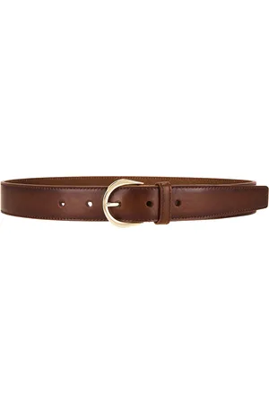 Saint Laurent Ceinture Croissant De Lune Belt in - Brown. Size 65 (also in 70, 90).