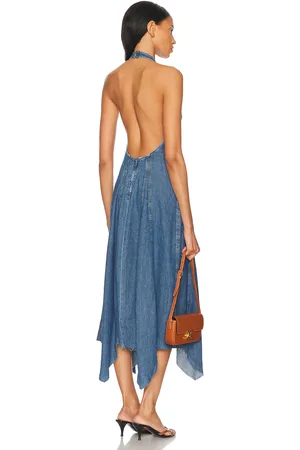 EB DENIM Stella Dress in - Blue. Size L (also in M, S).