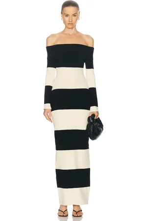 POSSE Theo Off The Shoulder Dress in - Black. Size M (also in ).