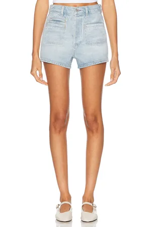 Citizens of Humanity Marlow Welt Pocket Short in - Blue. Size 24 (also in 25, 26, 27, 28, 29, 30, 31, 32, 33, 34).