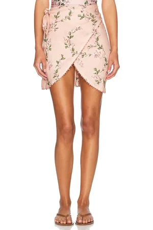 Agua by Agua Bendita Agustina Wisteria Mini Pareo in - Pink. Size XS (also in ).