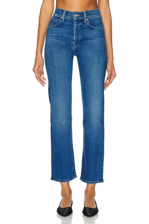 Mother High Waisted Hiker Hover in - Denim-Dark. Size 24 (also in ).