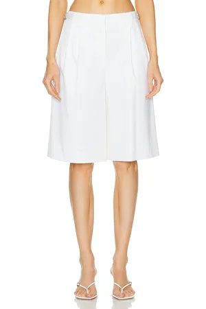 Simkhai Pleated Long Short in - White. Size 8 (also in ).