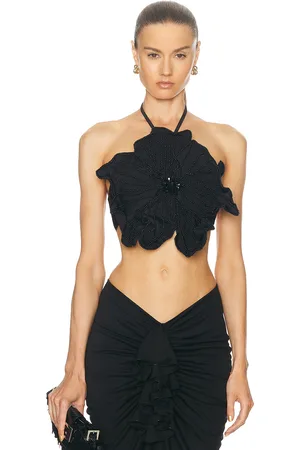 PATBO Beaded Flower Top in - . Size S (also in ).