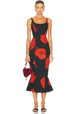 Marni Long Trumpet Dress in - ,Red. Size 40 (also in ).