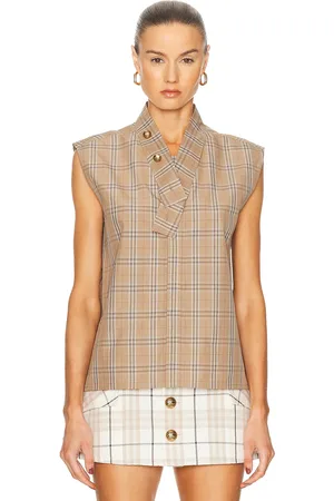 Burberry Sleeveless Top in - Tan. Size 4 (also in 6).