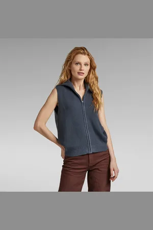 G-Star Zip Through Knitted Vest - - Women