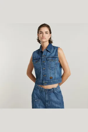 G-Star Shrunken Denim Vest - - Women