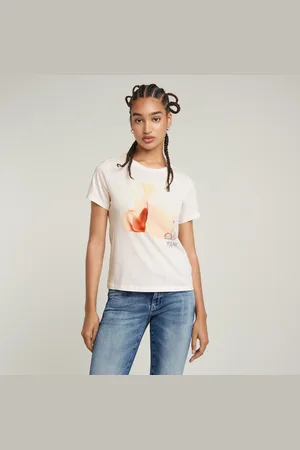 G-Star Abstract Water Color Print Top - - Women