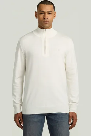 G-Star Half Zip Knitted Sweater - - Men