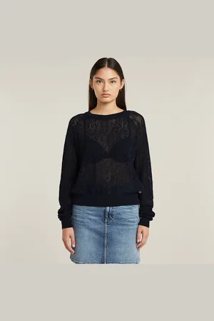 G-Star Pointelle Lightweight Knitted Sweater - - Women