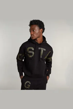 G-Star Embro Print Loose Hooded Sweater - - Men