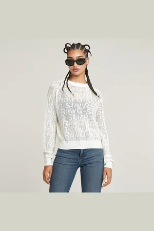 G-Star Pointelle Lightweight Knitted Sweater - - Women