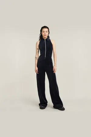 G-Star Wide Leg Velvet Jumpsuit - - Women