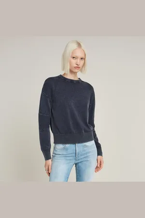 G-Star Washed Lightweight Biker Knitted Sweater - - Women