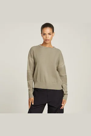 G-Star Washed Lightweight Biker Knitted Sweater - - Women
