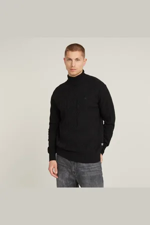 G-Star Zig-Zag Structure Turtle Knitted Sweater - - Men