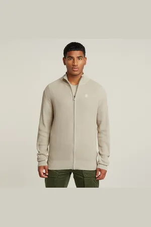 G-Star Serrated Full Zip Knitted Cardigan - - Men