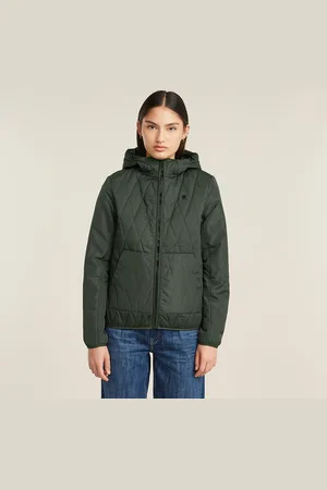 G-Star Utility Quilted Hooded Overshirt - - Women