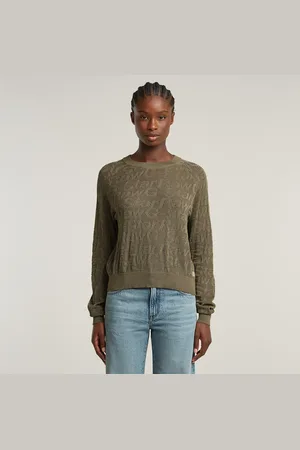 G-Star Pointelle Lightweight Knitted Sweater - - Women