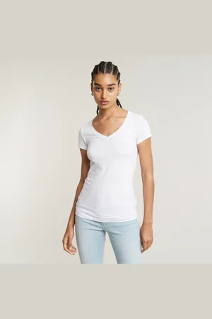 G-Star Base V-Neck Cap Top - - Women