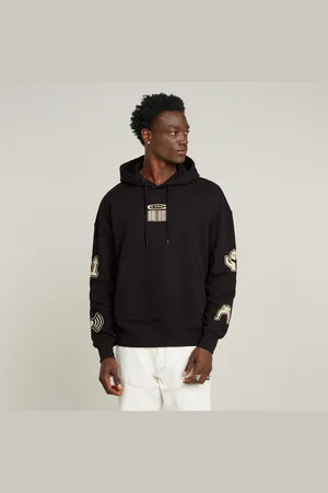 G-Star Multi Logo Loose Hooded Sweater - - Men