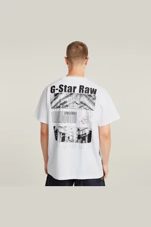 G-Star Barcode Back Graphic Loose T-Shirt - - Men