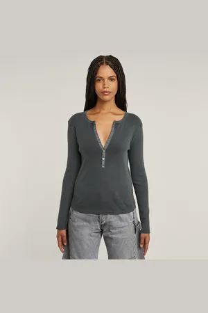 G-Star Deep V-neck Slim Top - - Women