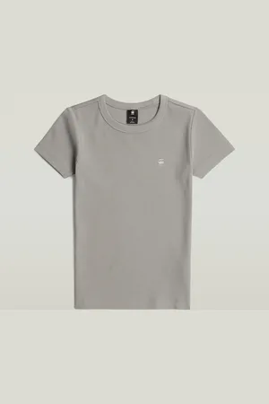 G-Star Rib Cap Sleeve T-Shirt - - Women