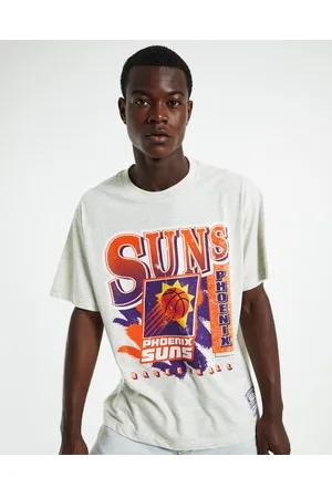 Mitchell & Ness Women's Phoenix Suns Underscore Crewneck White Marle