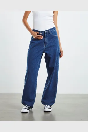 Dr Denim Faye Worker Denim Jeans Pebble Mid Stone